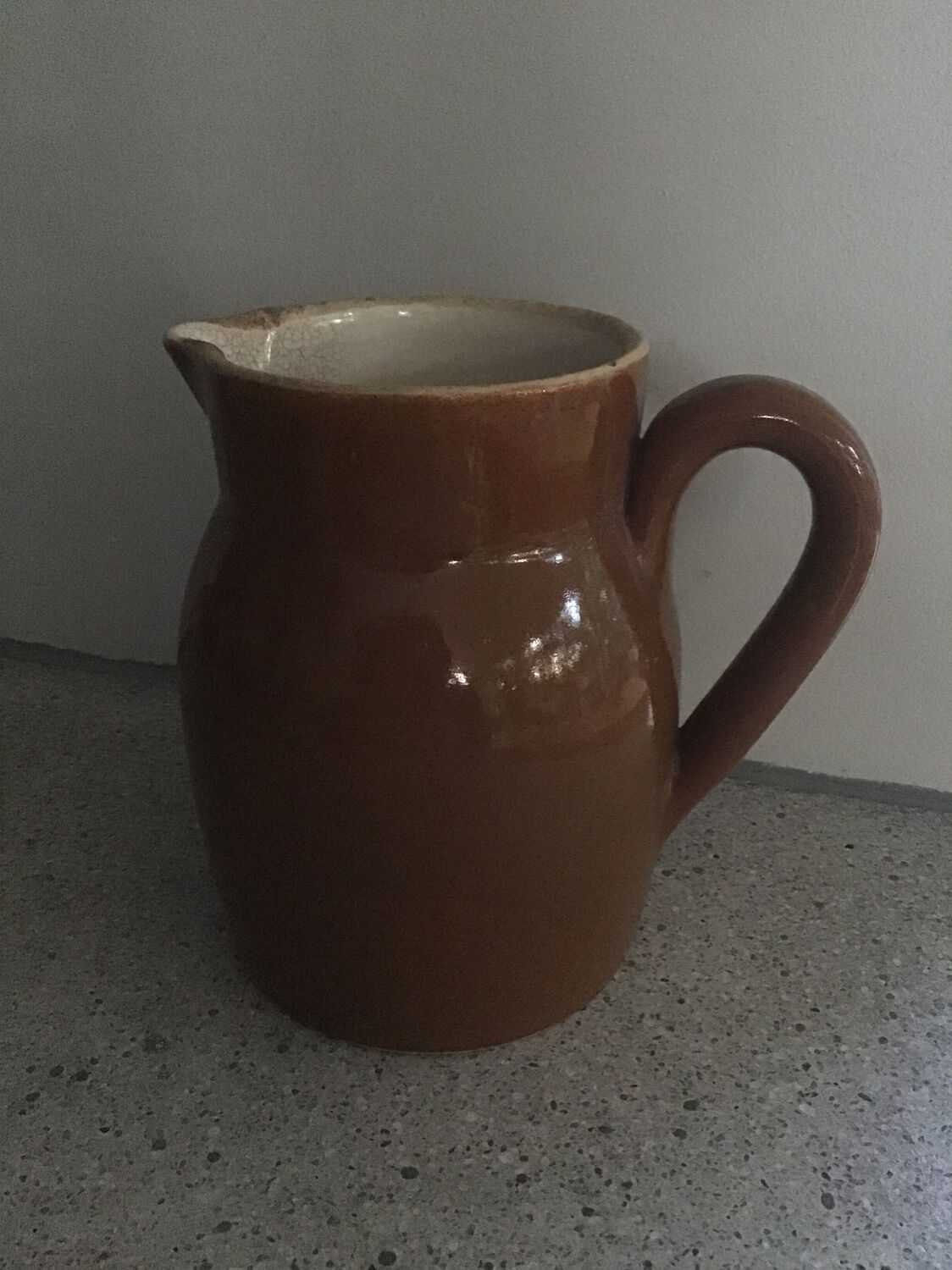 Pitcher water pot or stoneware milk