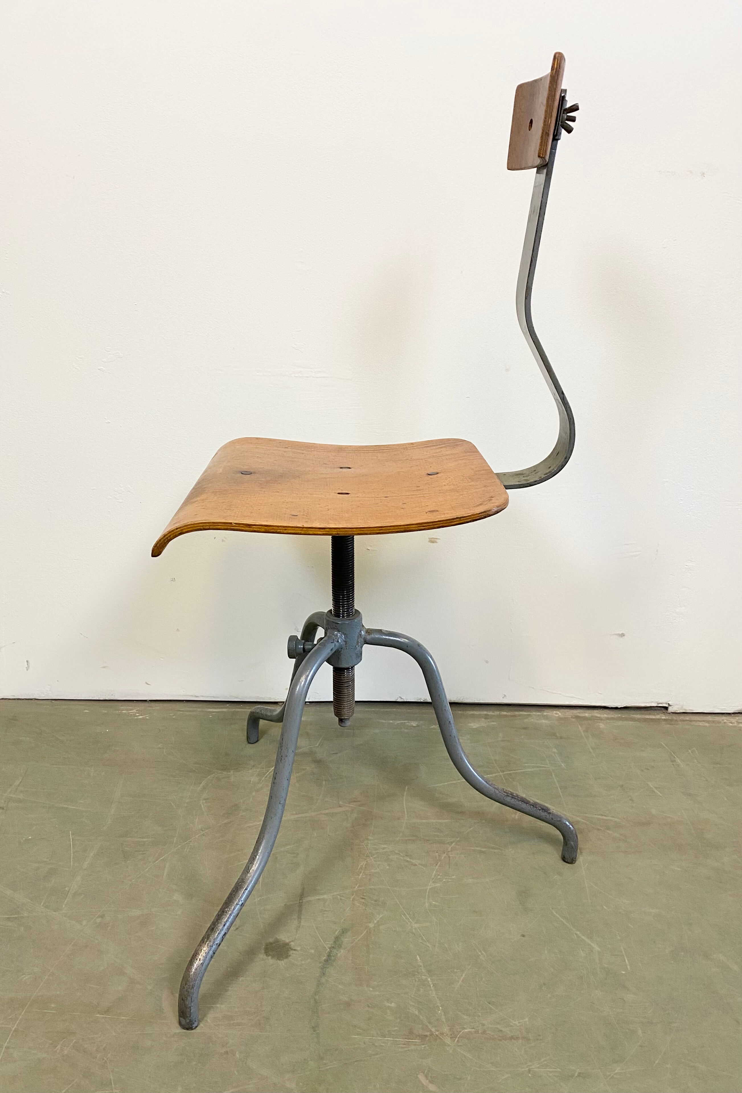 Industrial Factory Swivel Chair, 1960s