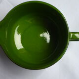 Green enamelled porcelain coffee set