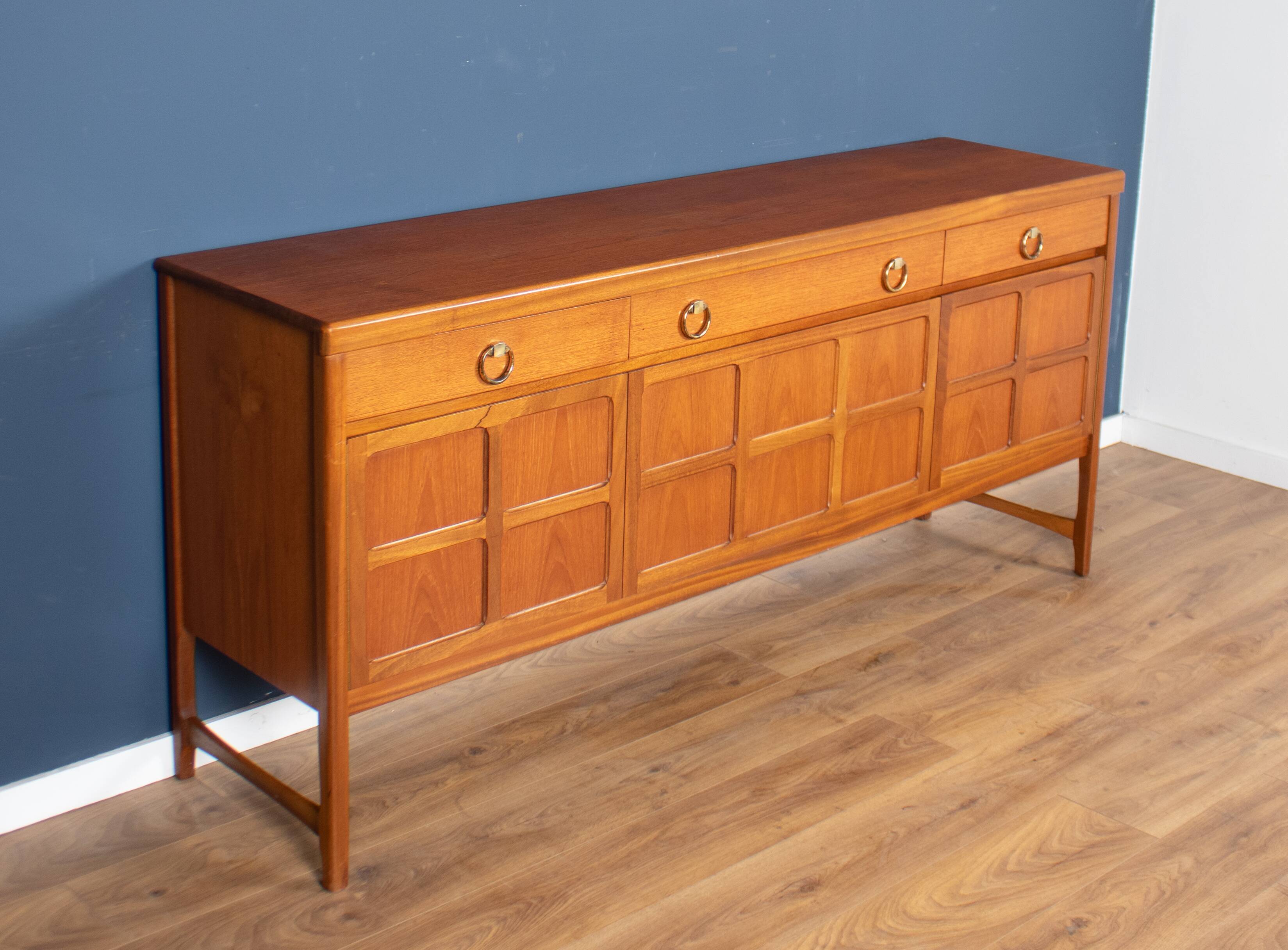 Retro Teak 1960s Nathan Squares Mid Century Sideboard