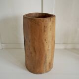 Vase XL en bois brutaliste