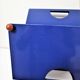 Blue metal magazine holders design 80s