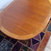Scandinavian table "Ovalen" in birch, stamped Carl Malmsten, Sweden, 1960s.
