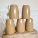 Lot de Gobelets Digoin beige