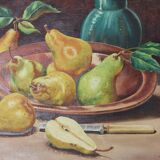 Original Swedish Mid-Century Oil on Canvas "Still Life" 1938 by Golson