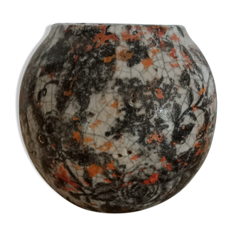 Vase boule en grés PTMD