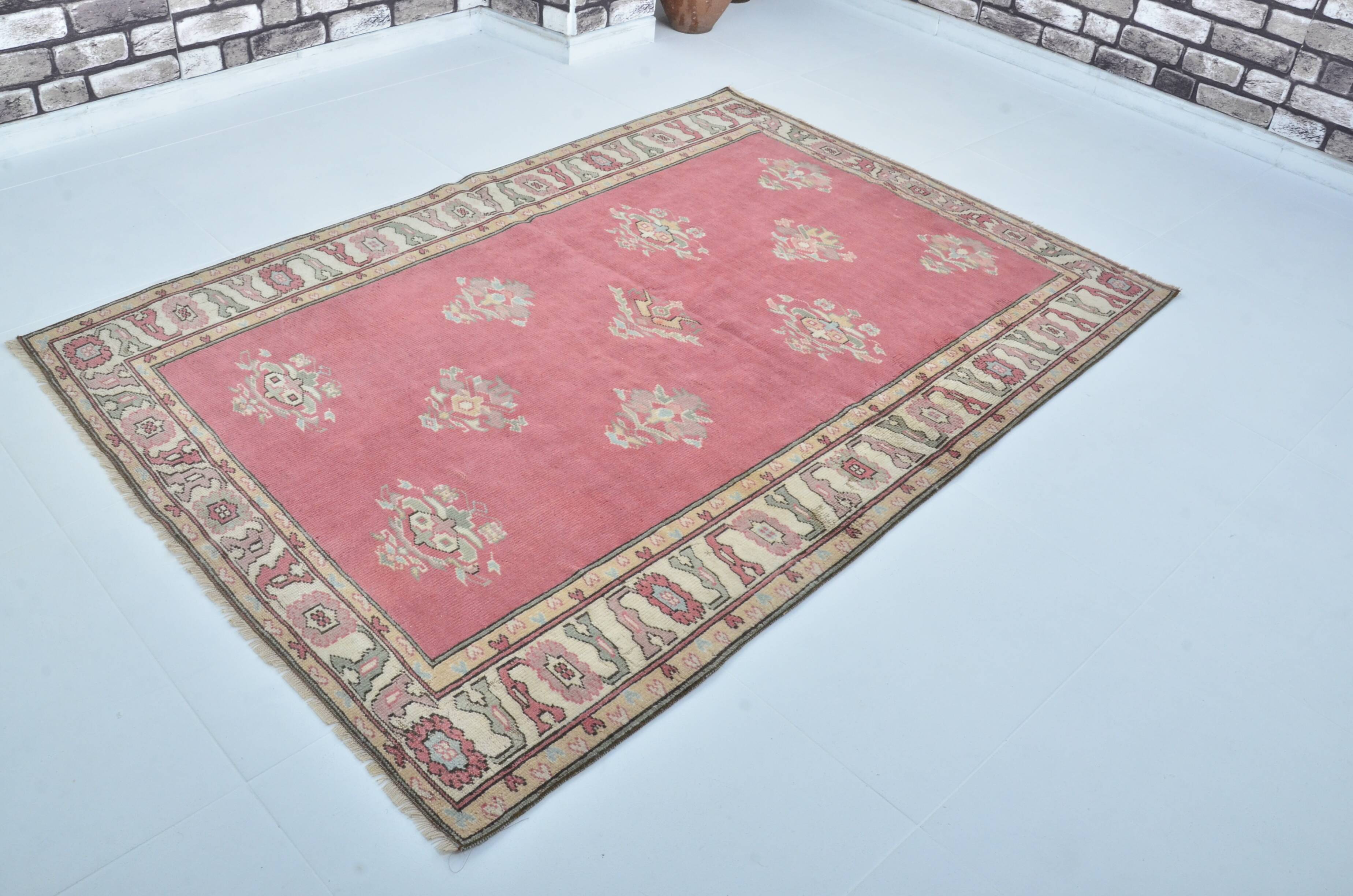 Turkish Oushak handmade rug sku 3548