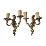 Pair of bronze appliques