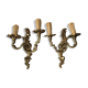 Pair of bronze appliques