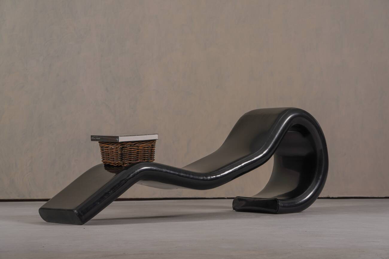 Vintage Ercolina chaise longue by Paolo Grasselli for Casprini, Italy 1980s