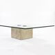 Sergio and Giorgio Saporiti, table with thick glass top, 1970