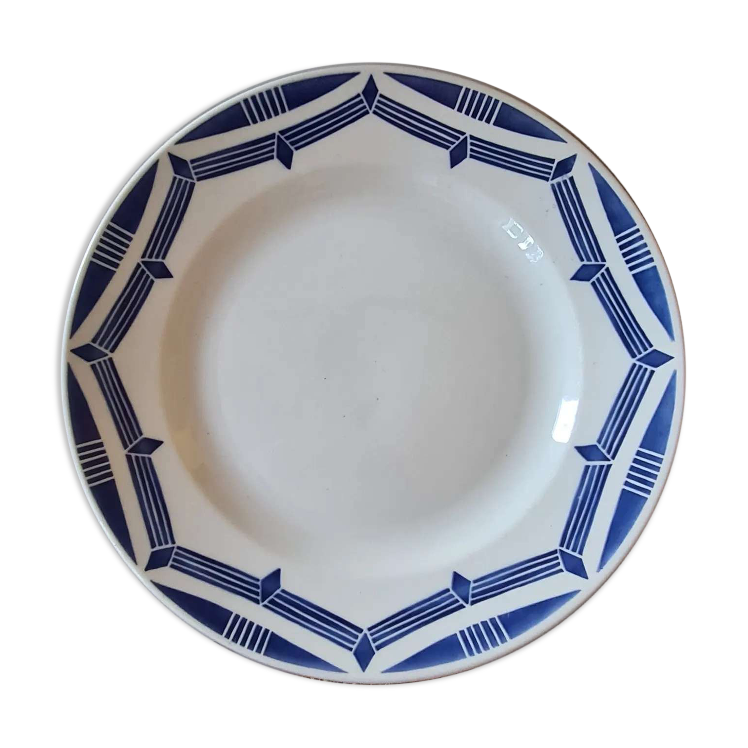 Plat de service faïence art déco