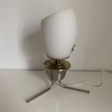 Vintage 1960 opaline tripod lamp mid century design - 34 cm