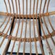 Pair of armchairs shell rattan