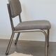 Chauffeuse fauteuil design vintage des années 70 bouclette