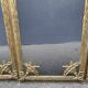 Brass fireplace fire screen 1900, French art nouveau spark screen with 4 shutters
