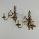 Pair of antique wall sconces in 20th-century Baroque style.