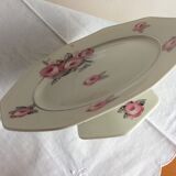 Servant dish on porcelain pedestal Limoges MC
