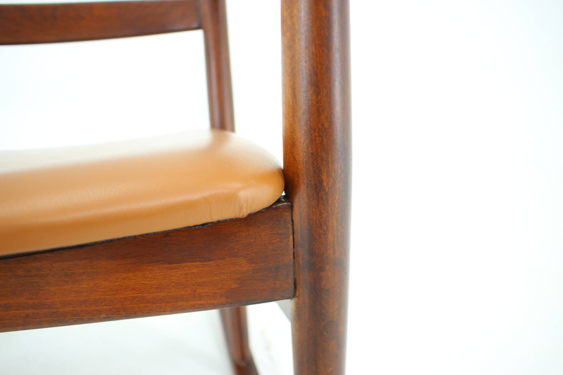 Niels Eilersen Beech Rocking Chair, Denmark 1960s