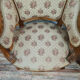 Pair of chairs cabriolets Louis XV rockery walnut rockery