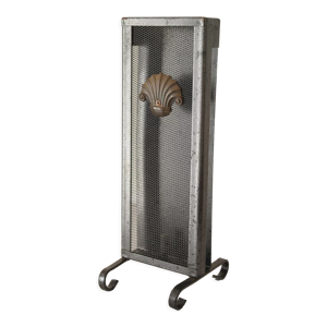 Porte allumettes de cheminée - acier
