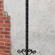Wrought iron tripod floor lamp