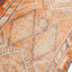 Pale orange herki runner rug 74x392cm