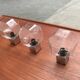 German Vintage Lamps Space Chrome and Glass by Motoko Ishii for Staff