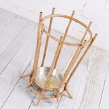 Italian Bamboo Umbrella Stand, 1950s