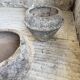 Trio of stone and cement planters, early 1900s