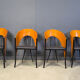 Postmodern Spanish dining chairs, 1980s - set of 4