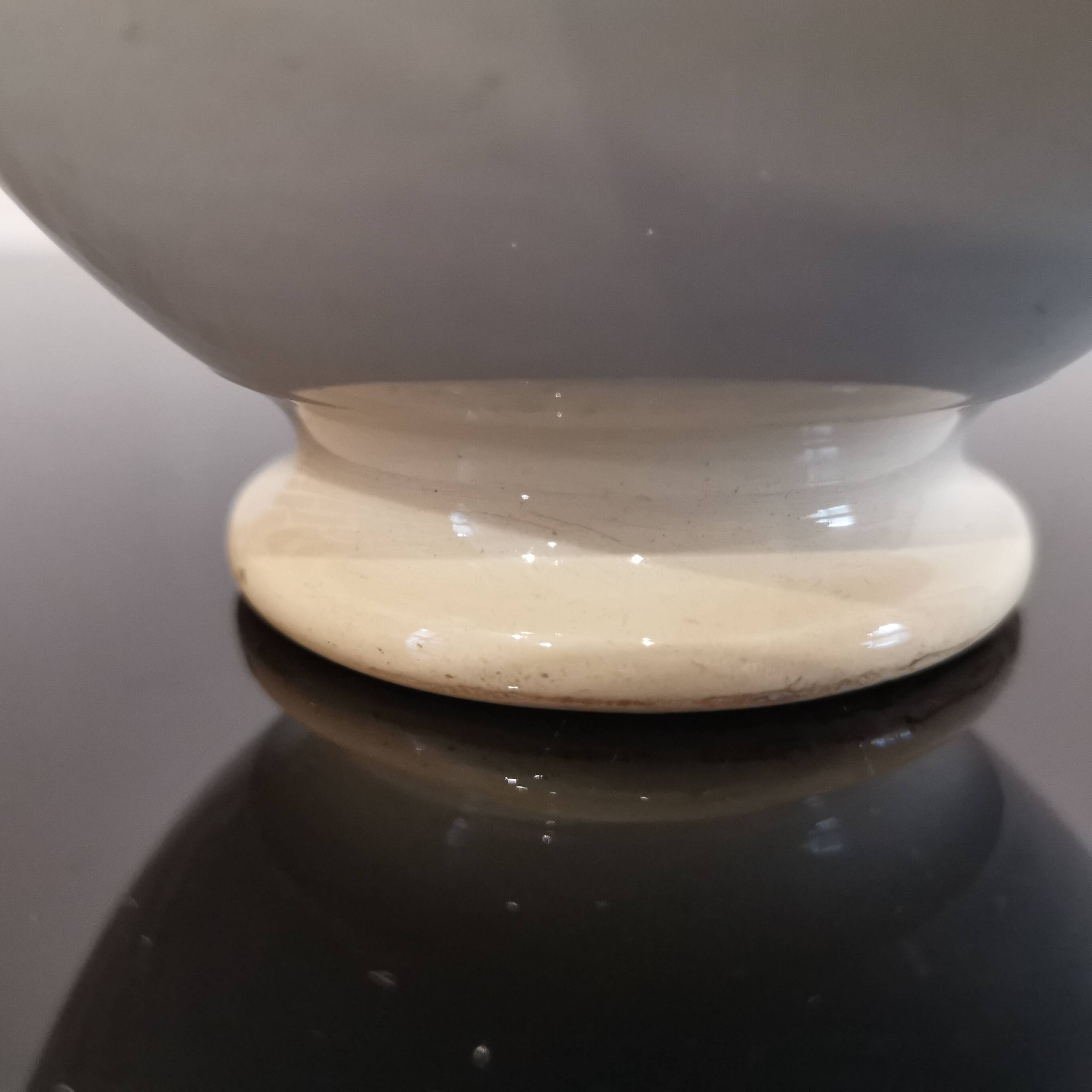 Old porcelain bowl "Moulin des loups" ceramics from Saint-Amand