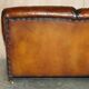 Restored leather Howard & Son canapé style, 204 cm