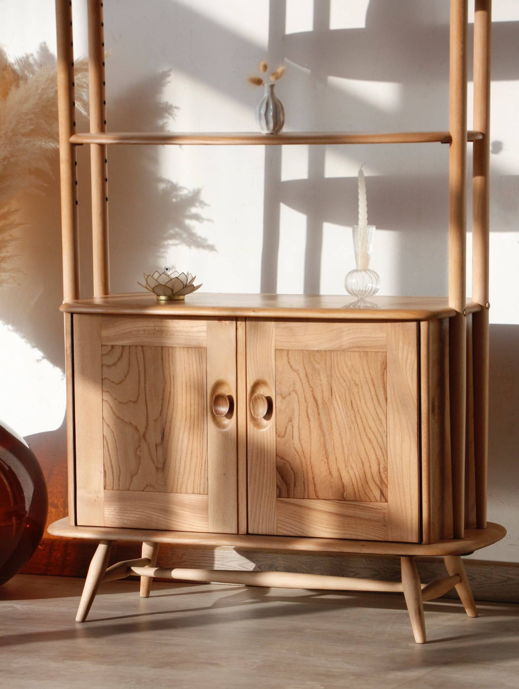 Vintage Bookcase / Room Divider - Windsor / Giraffe Model - Ercol