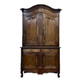 Buffet with 2 bodies in oak and chestnut, Breton work, late 18th century.