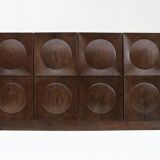 Vintage brutalist sideboard 1970s