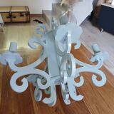 Gustavian style wooden chandelier