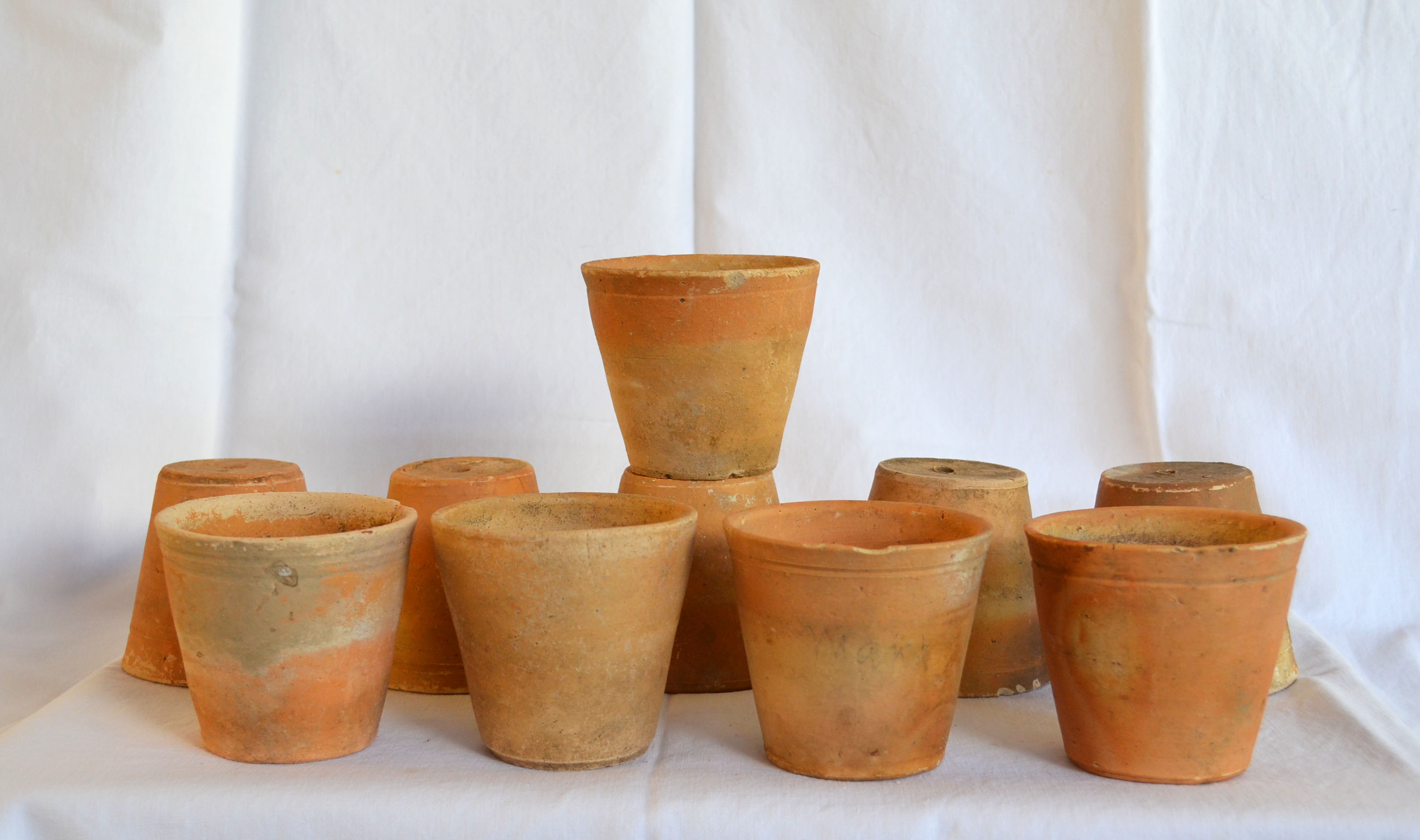 10 old seedling pots