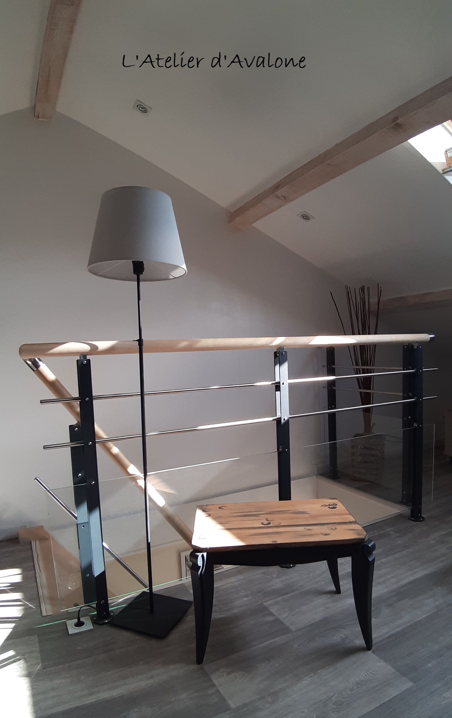 Contemporary bedside carbon color