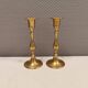 A set of classic Danish brass candle holders. Estimated 1960s.