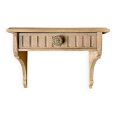 Ancienne étagère murale en bois massif
