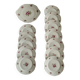 Porcelain dessert set 13 pieces vintage 1930 Thun TK Czechoslovakia