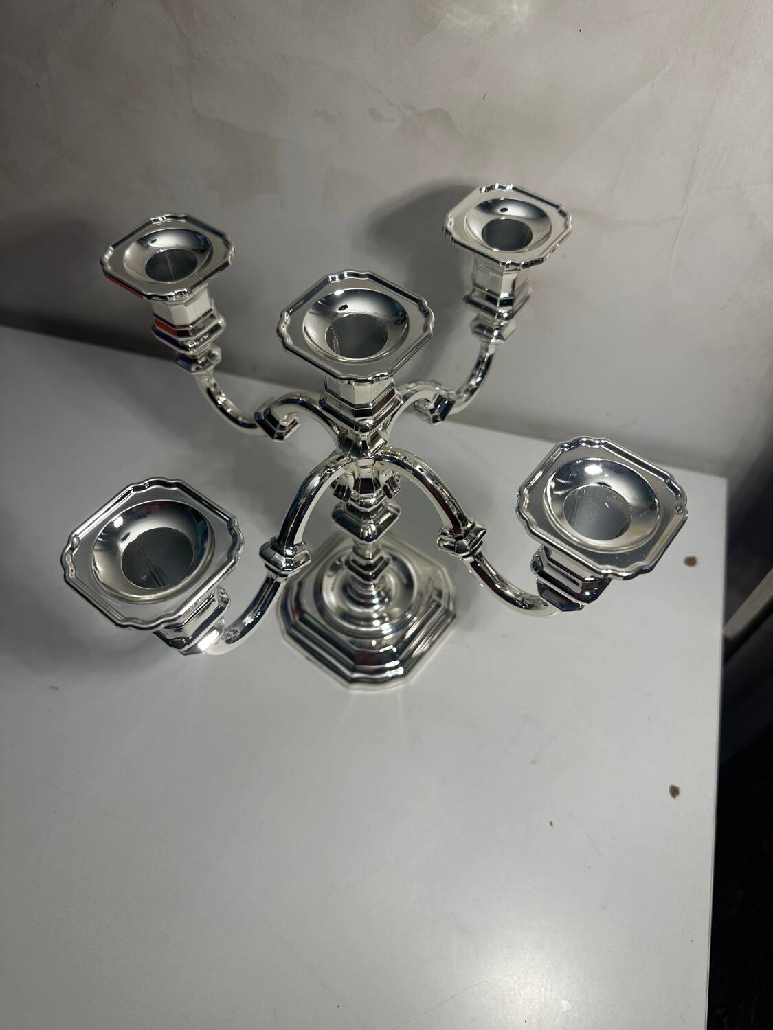 Chandelier à 5 bras BMF Germany argenté