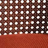 Armchair in beech and rattan