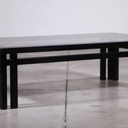 Wood and glass coffee table by Jean-Michel Wilmotte