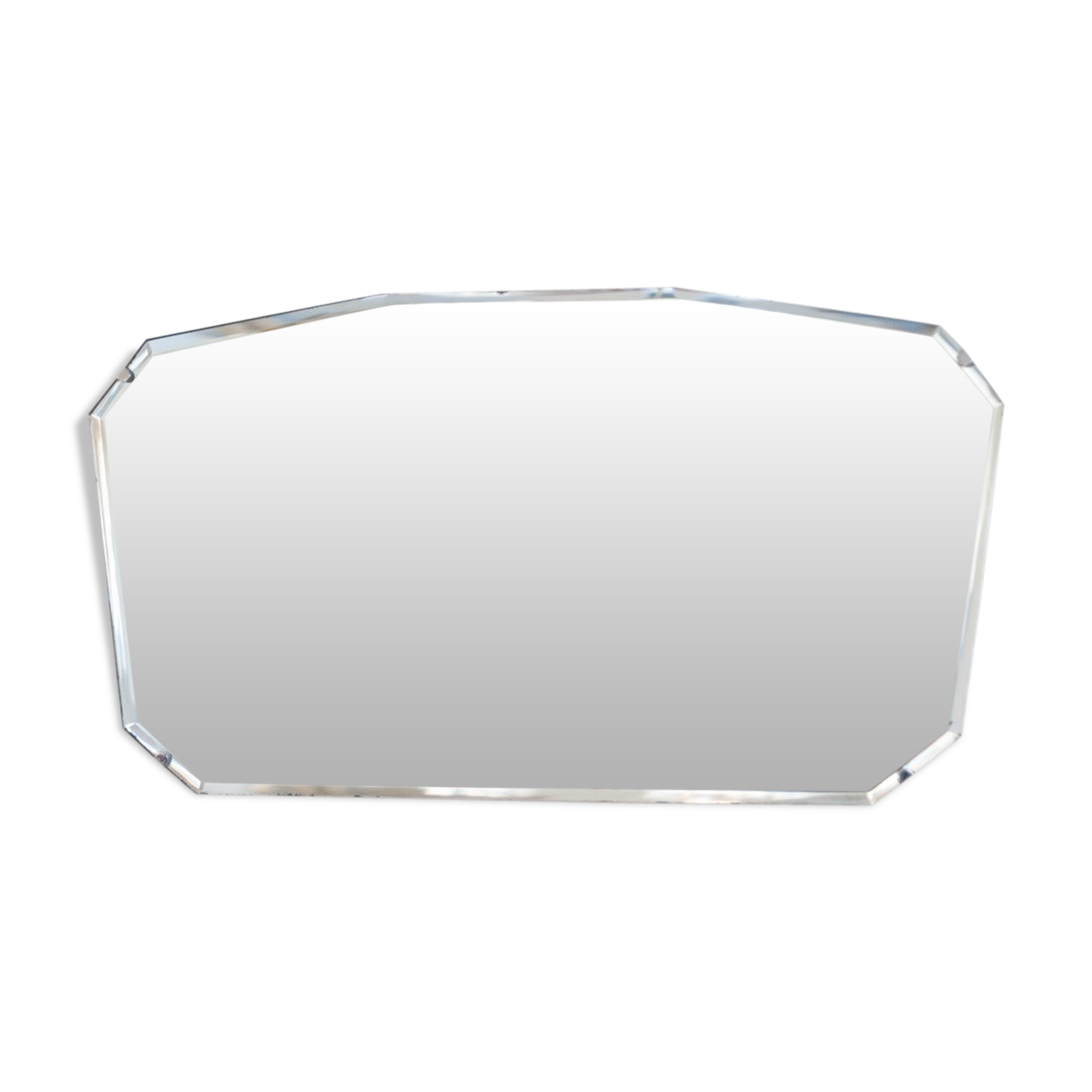 Art Deco oblique mirror 36x66cm