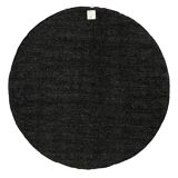 NOS Scandinavian design rya rug by Mio. Round, dia 193 cm