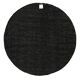 NOS Scandinavian design rya rug by Mio. Round, dia 193 cm
