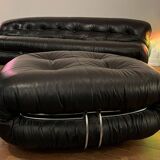 Designer 3-er Sofa and Sessel Soriana Cassina Scarpa