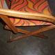 Chaise pliante bois camping style scandinave 1960